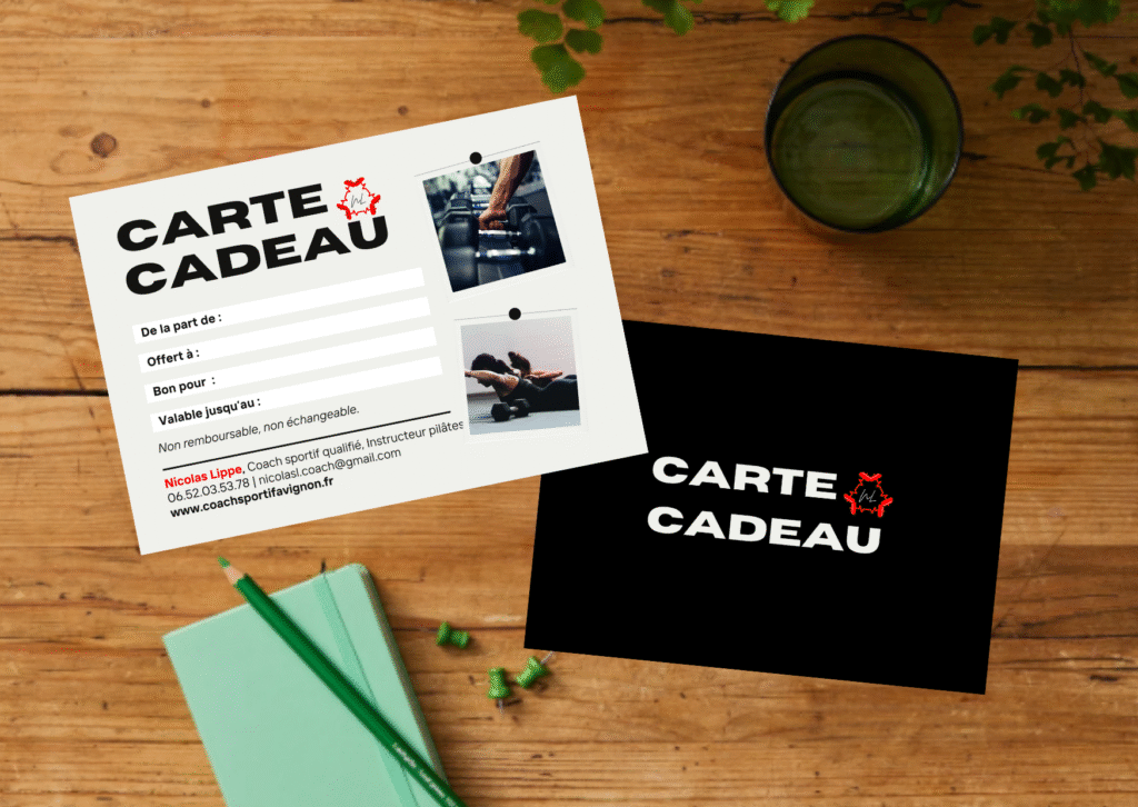 Carte cadeau nicolas lippe coach sportif les angles avignon gard pilates musculation
